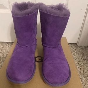 Ugg boots purple child size 3 excellent condition
